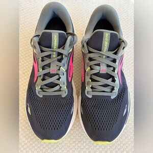 Brooks Adrenaline GTS 23 black/pink/lime green. 
Size 11